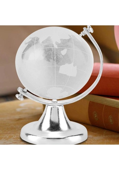 4.5 X 4.5 Cm Kristal Küçük Cam Dünya Küresi