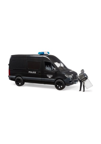 Bruder Mercedes-benz Sprinter Polis Özel Harekat Aracı Polis Figürlü Oyuncak Van Siyah Model 02685