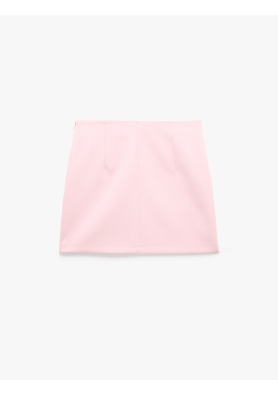 Koton Regular Fit A Kesim Mini Etek Pembe 6sak70052uw