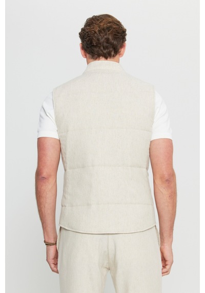 Altınyıldız Collectıon Erkek Bej İnce Dolgulu Standart Fit Normal Kesim Yan Cepli Casual Yelek Altınyıldız Collectıon Erkek Bej İnce Dolgulu Standart Fit Normal Kesim Yan Cepli Casual Yelek