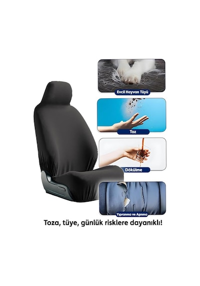 Space Mirsepet Oto Koltuk Kılıfı Penye Premium Tüm Araçlara İle U