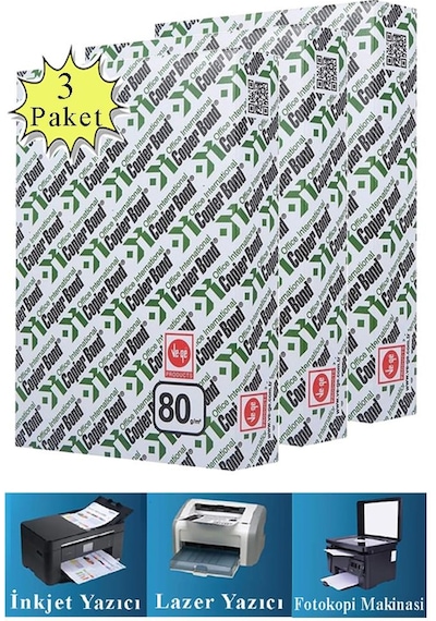 Copierbond Fotokopi Kağıdı A4 80 Gr 500 Lü 3 Paket