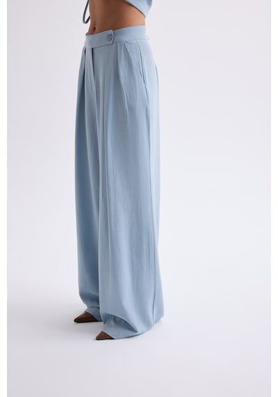 Mai Collection Mai Studios Co. Shonas Bağcık Detay Mavi Yelek Pantolon Takım mavi