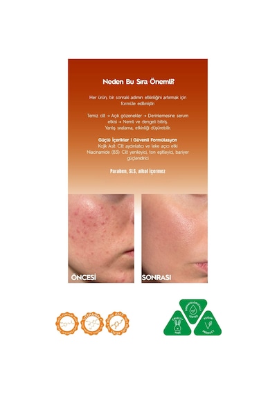 Naturix Kojik Asitli 3'lü Leke Karşıtı Bakım Seti Yüz Temizleme Jeli 250 Ml + Serum 30 Ml + Krem 50 Ml