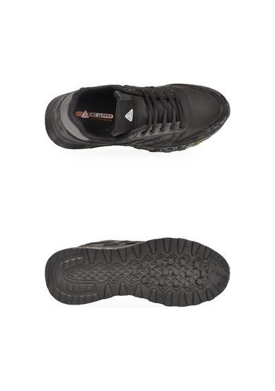 Mc Jamper Siyah Bağcıklı Rahat Memory Foam Taban Erkek Yürüyüş Ve Spor Ayakkabı Sneaker 2444 Cilt