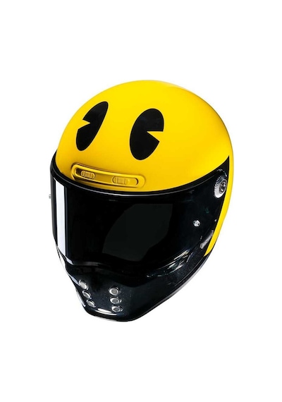 Hjc V10 Pac-Man Bandai Namco MC3 Kapalı Kask Sarı - Siyah