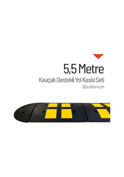 Kauçuk Yol Kasisi Destekli Hız Kesici Set 5.5 M-3351