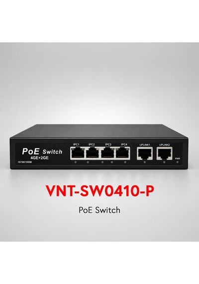 Vnt- Sw0410-p 4 Port Poe Gıga 2gıga Uplınk Poe Swıtch 60w