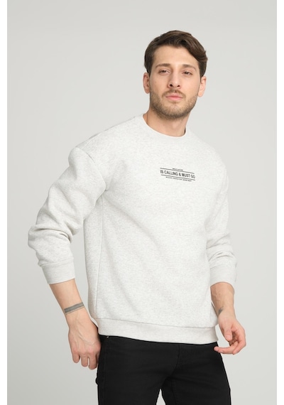 Alexander Gardi Alexandergardı İçi Polarlı Baskı Detaylı Sweatshırt B23-37401 001