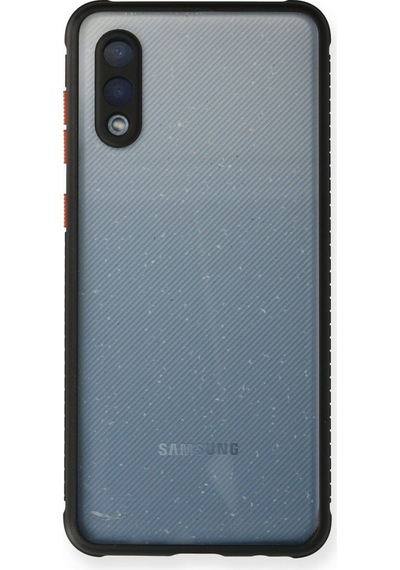 Samsung Galaxy A02 Uyumlu Kılıf Miami Şeffaf Silikon - Siyah