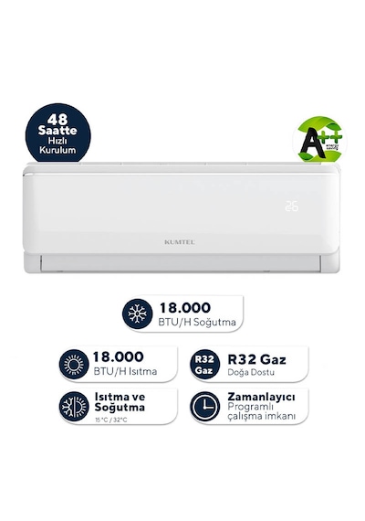 Kumtel Sugi KMSAC-18 18000 Btu A++ Inverter Duvar Tipi Klima