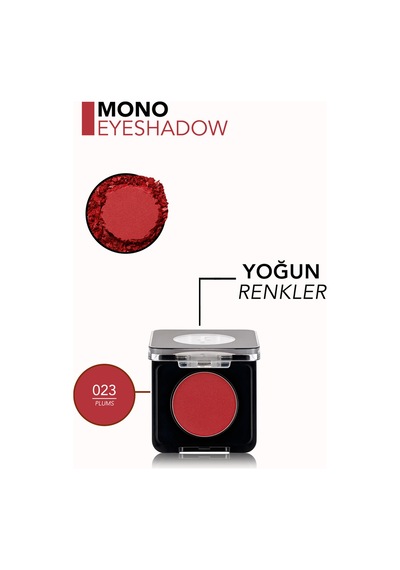 Florrmar Mono Yüksek Pigmentli & Doğal Işıltılı Kompakt Göz Farı 023 Plums