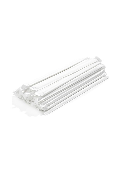 Kağıt Pipet Siyah Sargılı 6x197mm 100 Adet 100 Adet