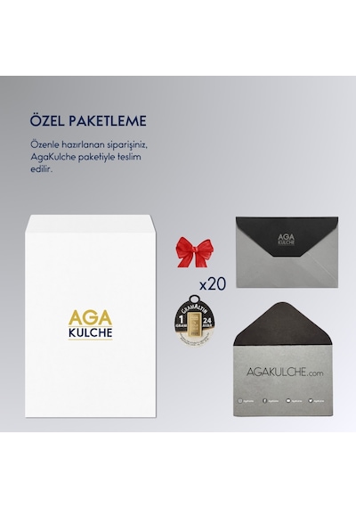 Agakulche 24 Ayar 20 Adet İar 1 Gr Altın