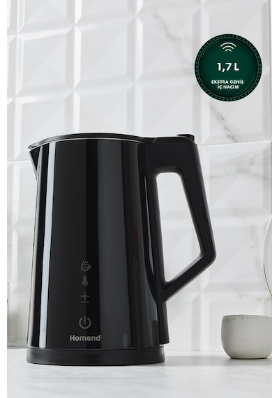 Homend Smart Heatrow 1616h Dokunmatik,çift Duvarlı,paslanmaz Çelik, Xl Su Isıtıcı(WI-FI ÖZELLİKLİ)