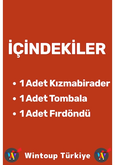 Eğlenceli Christmas Etkinlik Kızmabirader Tombala Fırdöndü 3 İn 1 Çocuk Aile Oyun Özel Yılbaşı Seti