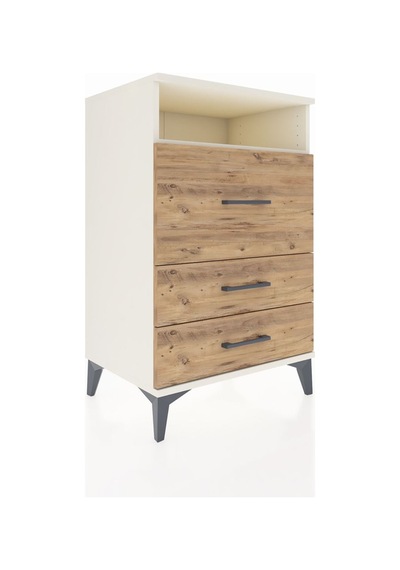 Hyperion Komodin Tek Raflı 3 Çekmeceli 60x44x96 Aytaşı-çam Aytaşı