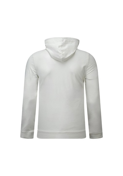 Hatemoğlu Beyaz Regular Fit Baskılı Kapüşonlu Sweatshirt 2977610 Beyaz