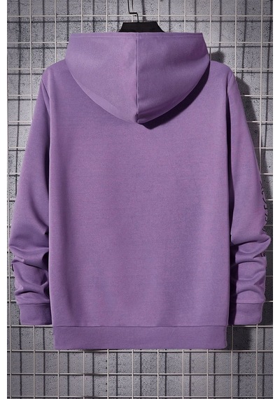Uyguntarz Unisex Jujutsu Kaisen Baskılı Sweatshirt Lila