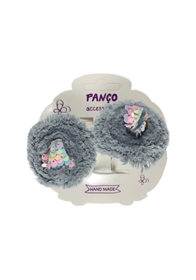 Panço Kız Çocuk Gri Toka Set