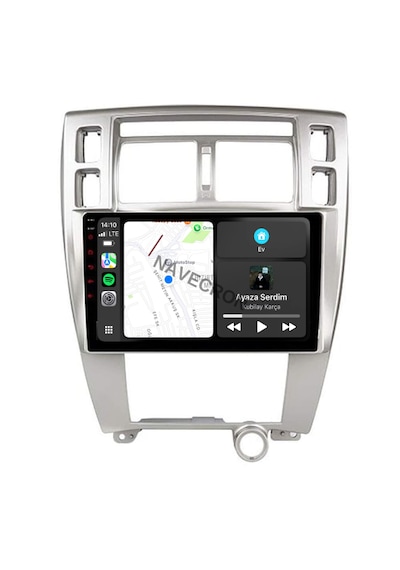 Hyundaı Tucson 2005-13 10" Gri Uyumlu Androıd Multimedya Gerçek 2/32 Kablosuz Carplay Geri Görüş Kameralı 10"