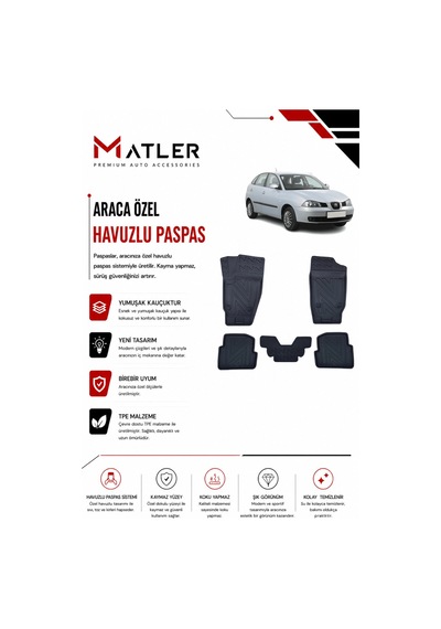 Seat İbiza 2006 Model 4d Ekstra Havuzlu Paspas