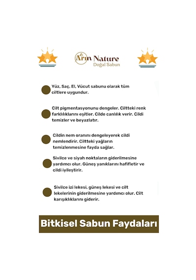 Bıttım %100 Doğal Güzel Kokulu El Yüz Saç Vücut Orijinal Bitkisel Siirt Bıttım Sabunu 120g - 9 Adet Karışık