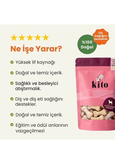 Kito Havuç & Elma Aromalı Medium Cookie 150 Gr