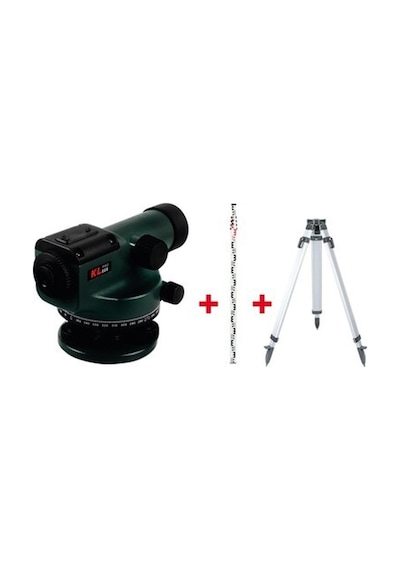 Kl Pro Klon3200 32x Optik Nivo Set 5 Metre Mira + Tripod