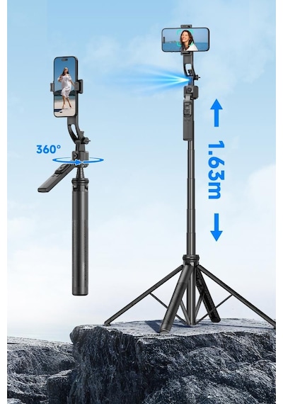 Torima C17 Telefon Tutucu Çok Amaçlı 1.6m Tripod Kamera Tripod