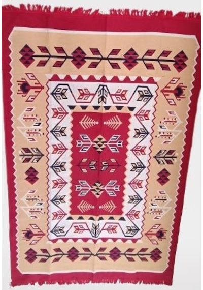 Kilim Antik 140-215 Otantik Motifler Model Naturel Boya Çift Taraflı Kullanım El Yapımı