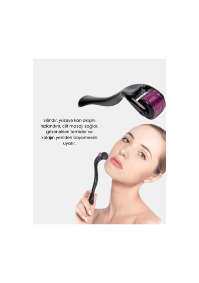 Derma Roller Titanyum İğneli Cilt Yenileyici Akne Ve Kırışıklık Karşıtı Renk