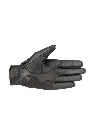 Alpinestars Crazy Eight Korumalı Deri Motosiklet Eldiveni Siyah