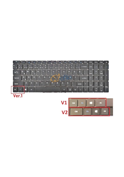İ-life Zed Air Cx3, Cx5, Cx7 Notebook Klavyesi, Laptop Tuş Takımı Siyah Tr / Ver.1