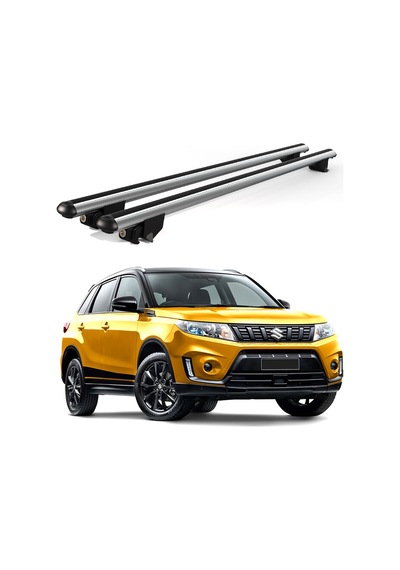 Kanca Suzuki Vitara 2015 Ve Sonrası Uyumlu Gri Kilitli Ara Atkı 120cm Port Bagaj Tavan Barı