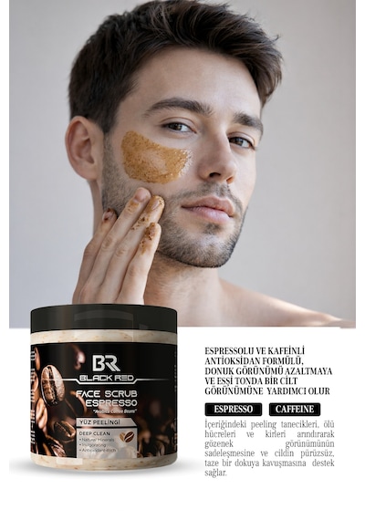 Espresso Ve Kafeinli Yüz Peelingi - Etkili Canlandırıcı Ve Yüz Peelingi - 500 Ml Yüztemiz
