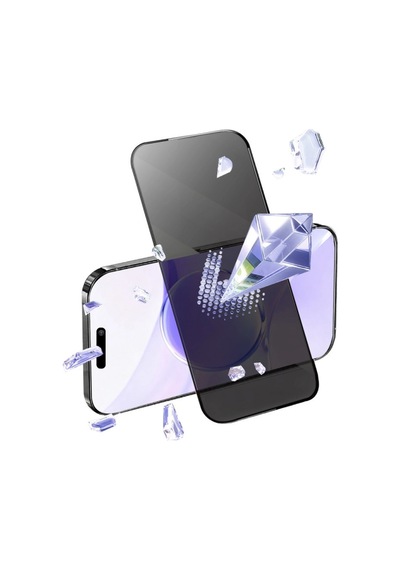 Apple Uyumlu, iPhone 16 Pro Bilvis 5in1 5d Magic Hayalet Cam Ekran Koruyucu - Siyah