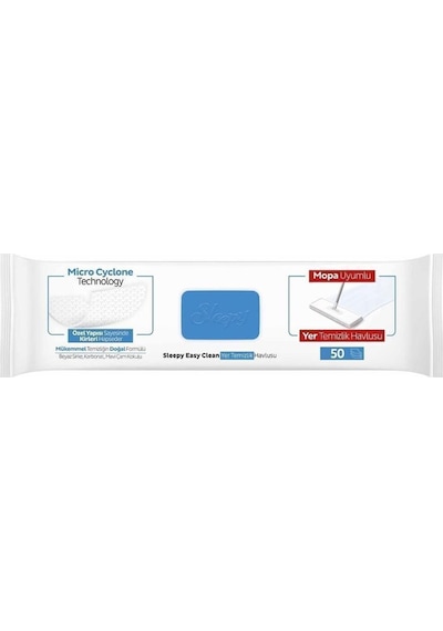 Easy Clean Çamaşır Suyu Katkılı Mopa Uyumlu Yer Temizlik Havlusu&mendili 50 Yaprak Diğer
