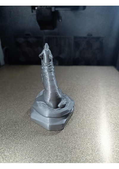 Uluyan Kurt Figürü Dekoratif 3d Baskı Kaya Tabanlı Heykel