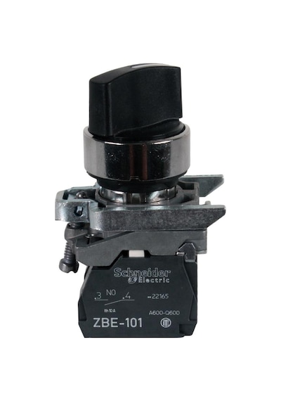 Schneider 2NA 1-0-2 Kalıcı Siyah Mandal Buton - XB4BD33