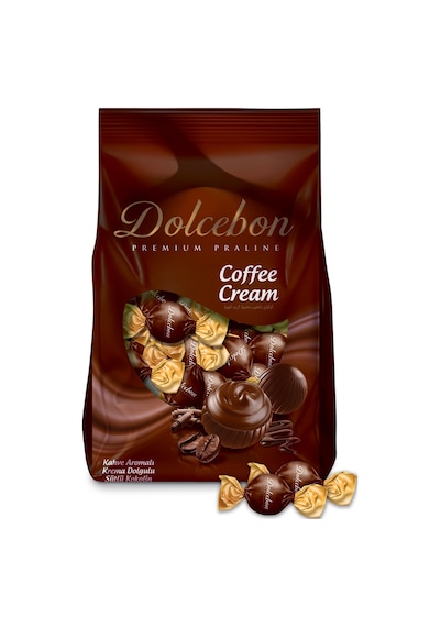 Dolcebon Kahve Aromalı Kremalı Sütlü Praline 1000 Gr. 1 Paket