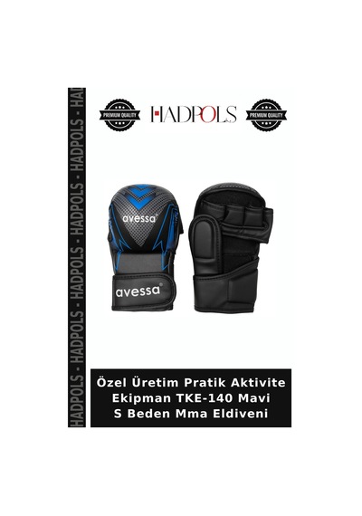 Özel Üretim Pratik Aktivite Ekipman Tke-140 Mavi S Beden Mma Eldiveni