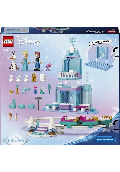 LEGO® ǀ  Disney Princess Karlar Ülkesi Elsa'nın Şatosu ve Kızak Macerası 43281 – 4 Yaş ve Üzeri Çocuklar için Yapım Seti  (216 P)