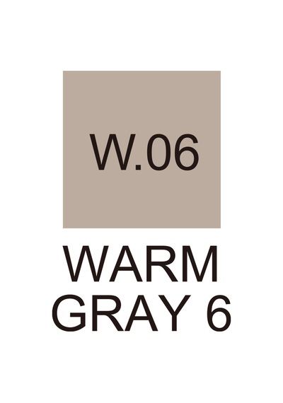 Zig Kurecolor Kc-3000 Twin Marker - Warm Gray 6 - W06