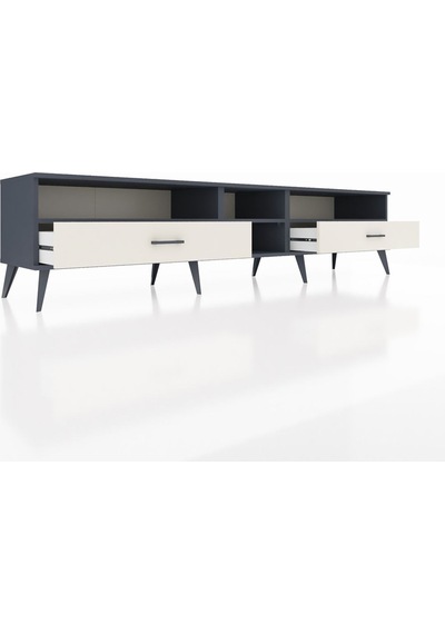Hyperion Tv Ünitesi 3 Raflı 2 Çekmeceli 220x44x51 Antrasit-antrasit/aytaşı Antrasıt/aytası - Antrasıt Hyperion Tv Ünitesi 3 Raflı 2 Çekmeceli 220x44x51 Antrasit-antrasit/aytaşı Antrasıt/aytası - Antrasıt