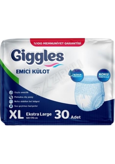 Giggles Emici Külot Extra Large 30'lu 1 Numara