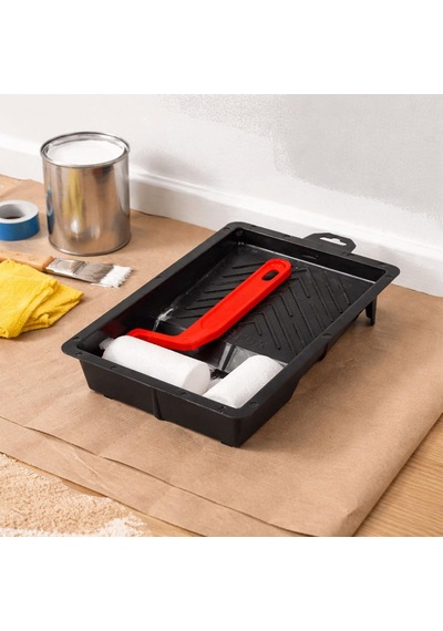 Premium Hobi Seti Mini Rulo Boyama Kabı 14x21,5 Cm Pratik Kullanım Dayanıklı Boya Tepsisi Seti