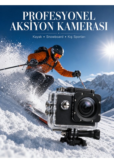 1080p Full Hd Spor Kamerası Kompakt Ve Dayanıklı Tasarım -