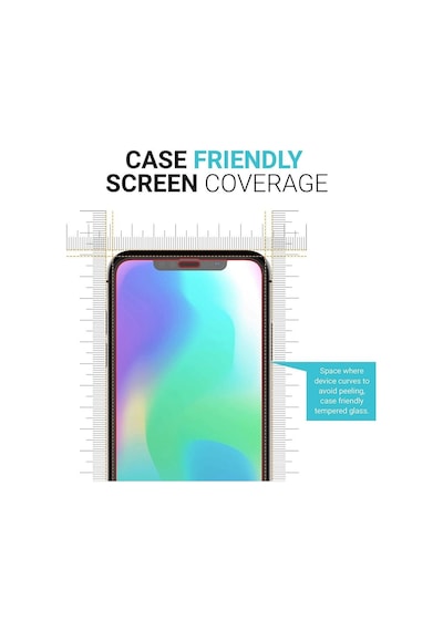 Apple Uyumlu  iPhone Xs Max 5D Tam Kaplayan Ekran Koruyucu Cam -