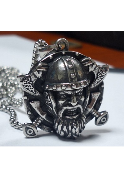 Paslanmaz Çelik Iskandinav Mitolojisi Norse Balta Figürlü Tanrı Odin Kolye / Viking Savaşçı Kolye Gümüş - Gri Paslanmaz Çelik Iskandinav Mitolojisi Norse Balta Figürlü Tanrı Odin Kolye / Viking Savaşçı Kolye Gümüş - Gri